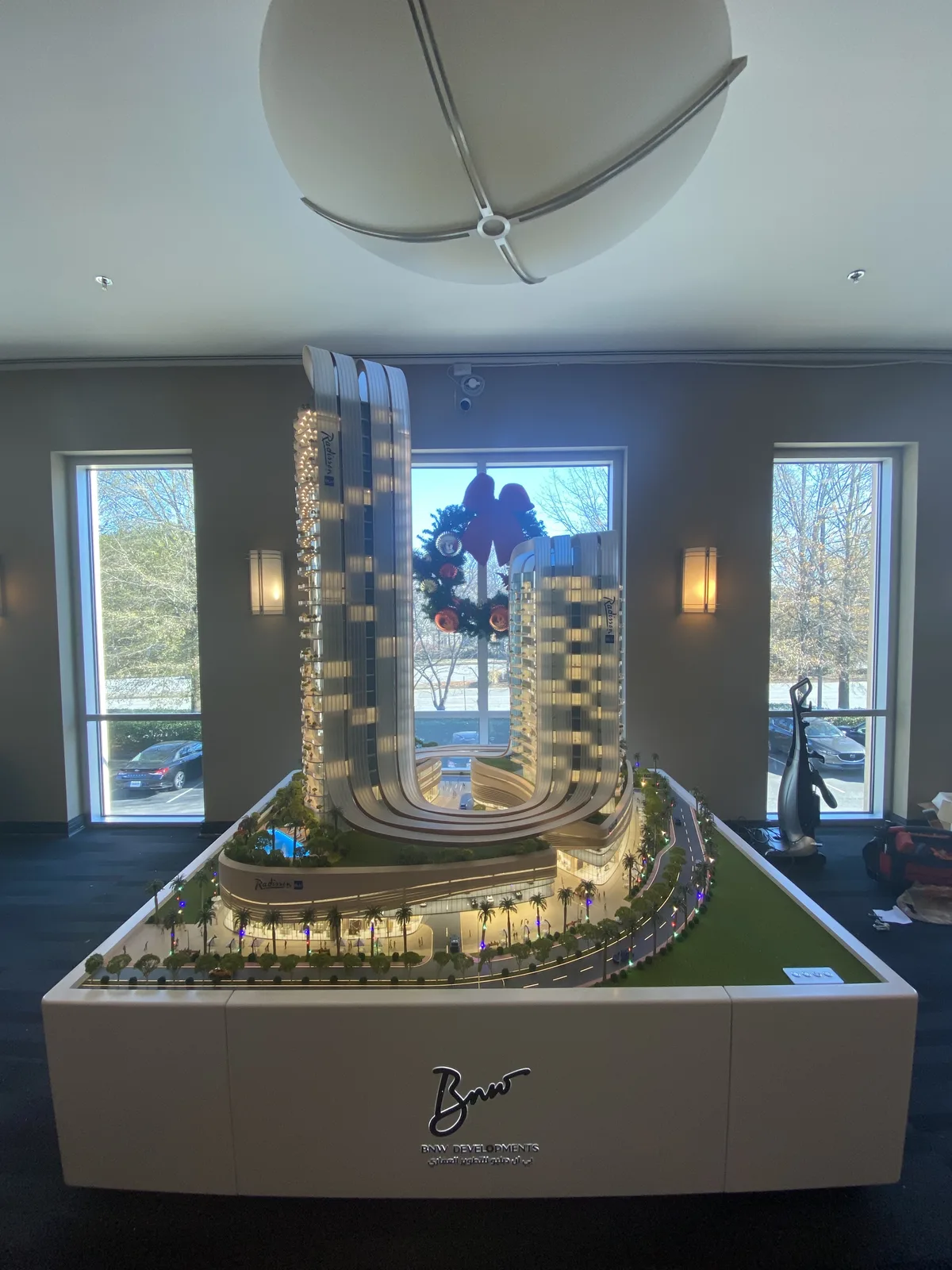 Carve Model mixed-use architectural model